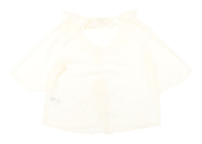 Womens UK Size 14 Marks and Spencer Ivory Basic Blouse