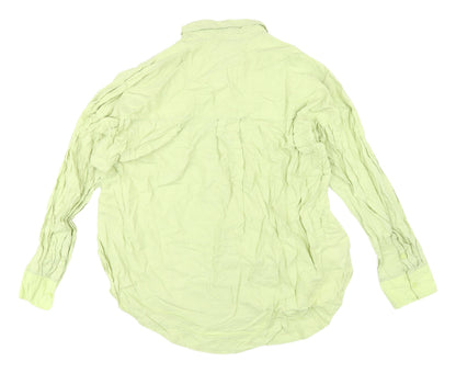 Womens UK Size M Lindex Green  Button-Up