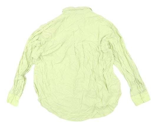 Womens UK Size M Lindex Green  Button-Up