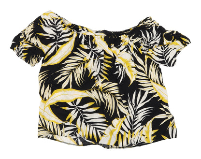 Womens UK Size 14 Roman Multicoloured Off the Shoulder Blouse
