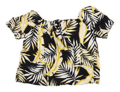 Womens UK Size 14 Roman Multicoloured Off the Shoulder Blouse
