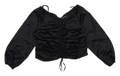Womens UK Size 14 PRETTYLITTLETHING Black  Blouse