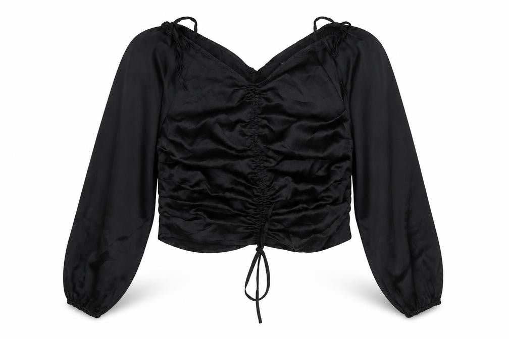 Womens UK Size 14 PRETTYLITTLETHING Black  Blouse