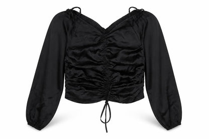 Womens UK Size 14 PRETTYLITTLETHING Black  Blouse