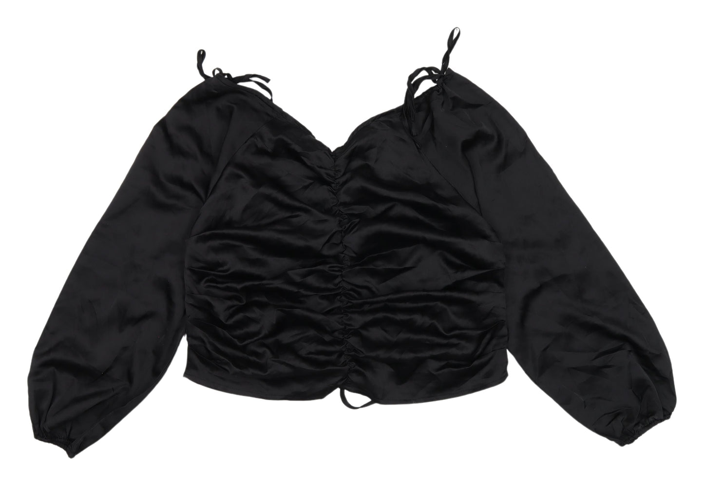 Womens UK Size 14 PRETTYLITTLETHING Black  Blouse