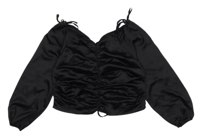 Womens UK Size 14 PRETTYLITTLETHING Black  Blouse