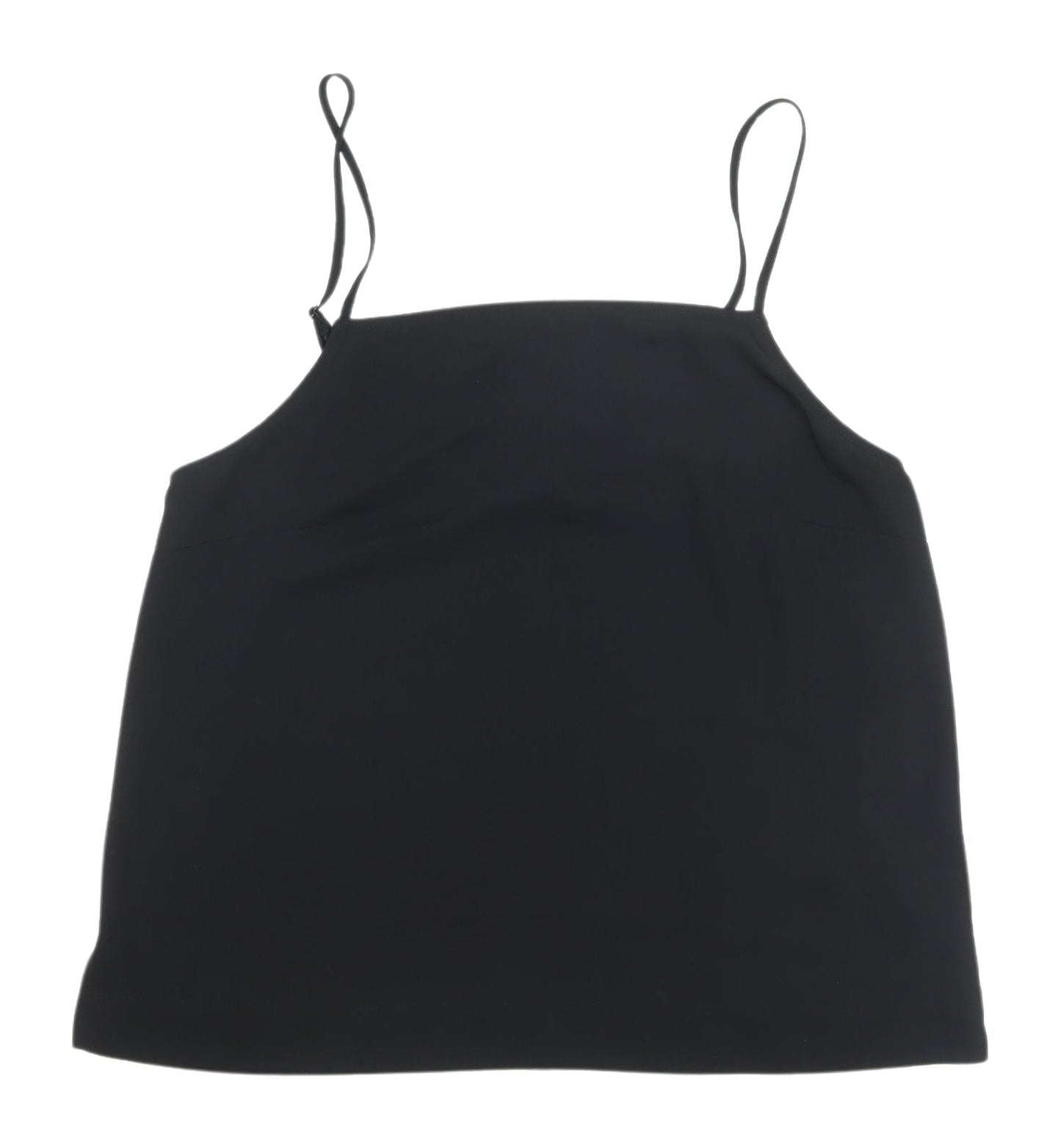 Womens UK Size 10 COLLUSION Black Camisole Tank