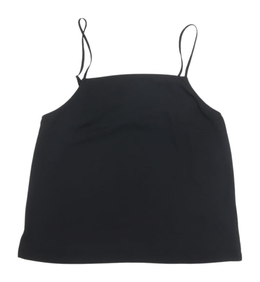 Womens UK Size 10 COLLUSION Black Camisole Tank