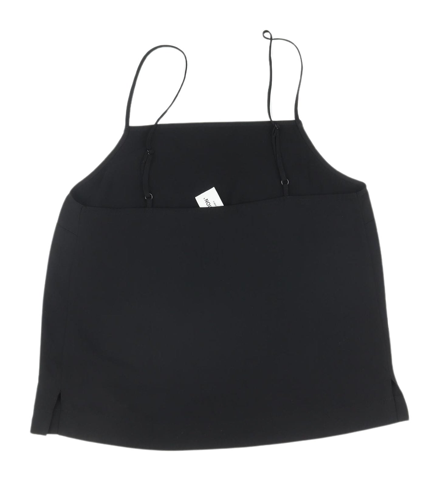 Womens UK Size 10 COLLUSION Black Camisole Tank