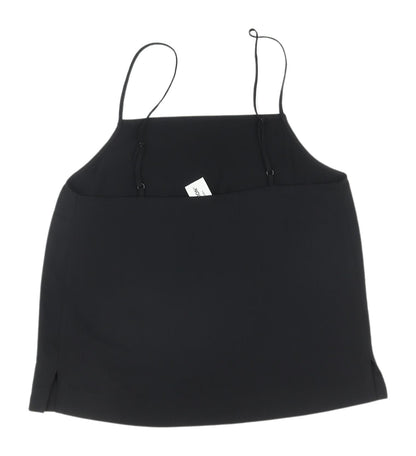 Womens UK Size 10 COLLUSION Black Camisole Tank