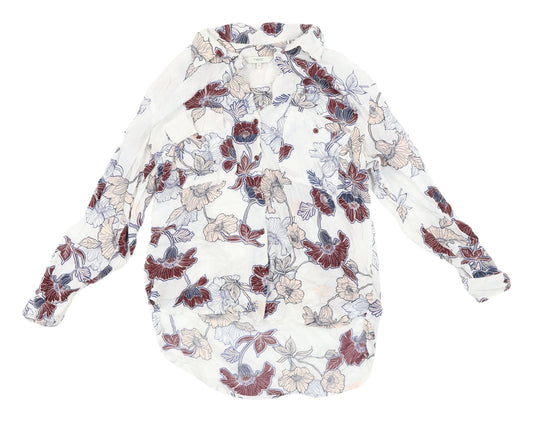 Womens UK Size 12 NEXT Multicoloured Basic Button-Up