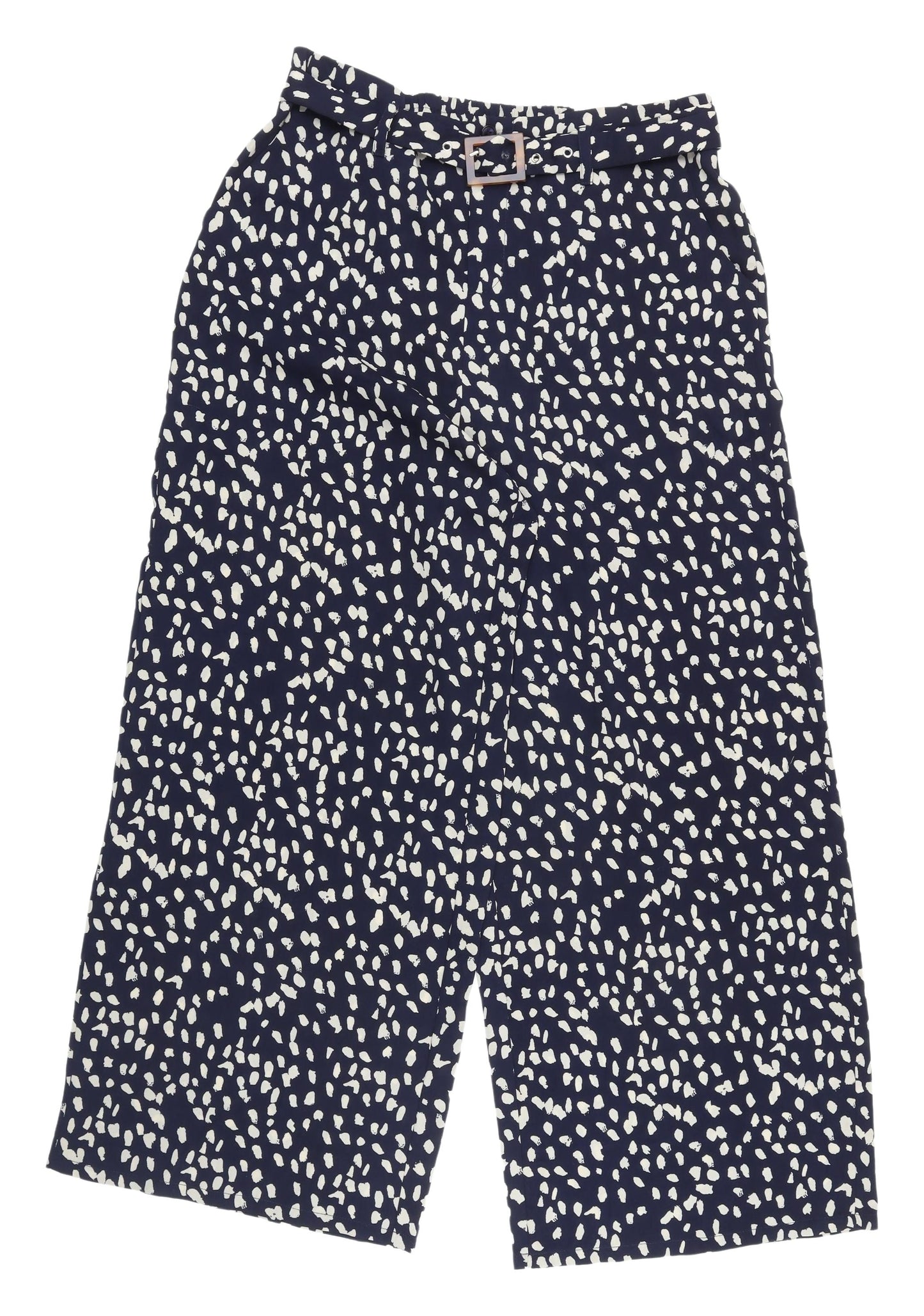 Girls on Film Women's Blue Cropped Trousers, Size 14