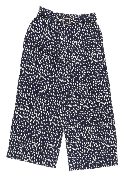 Girls on Film Women's Blue Cropped Trousers, Size 14