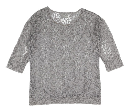 Womens UK Size 10 NEXT Grey Basic Blouse