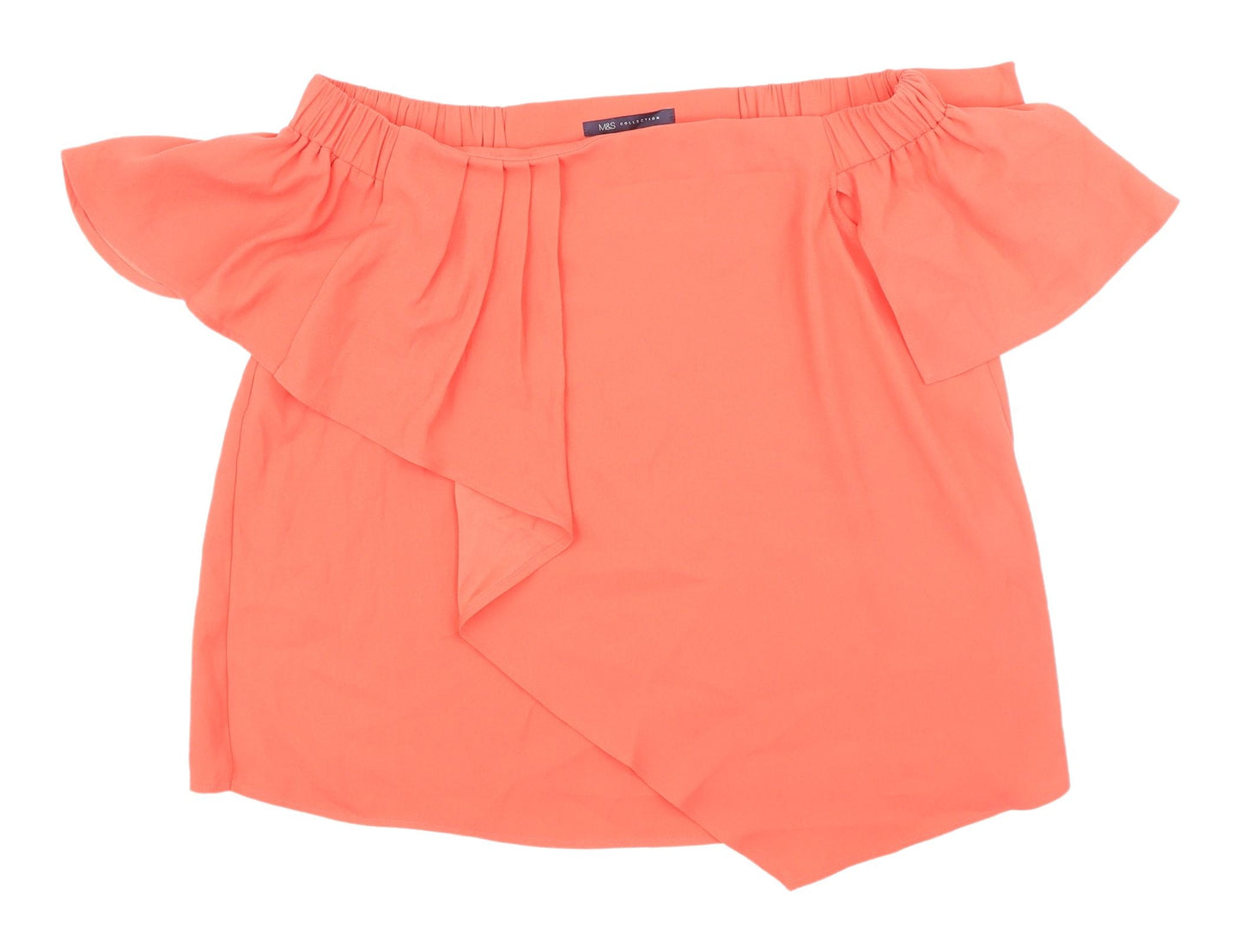 Womens UK Size 12 Marks and Spencer Orange Camisole Blouse