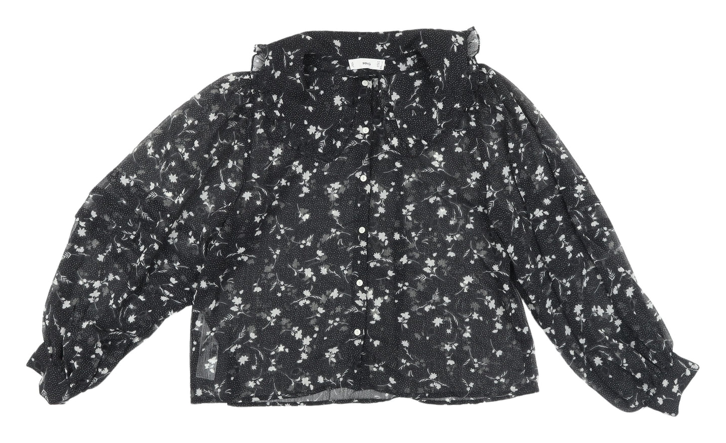 Womens UK Size 12 MNG Black  Blouse