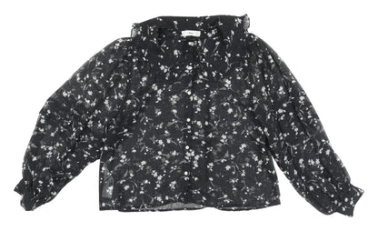 Womens UK Size 12 MNG Black  Blouse