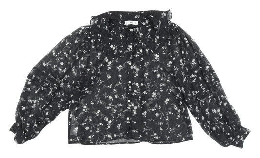 Womens UK Size 12 MNG Black  Blouse