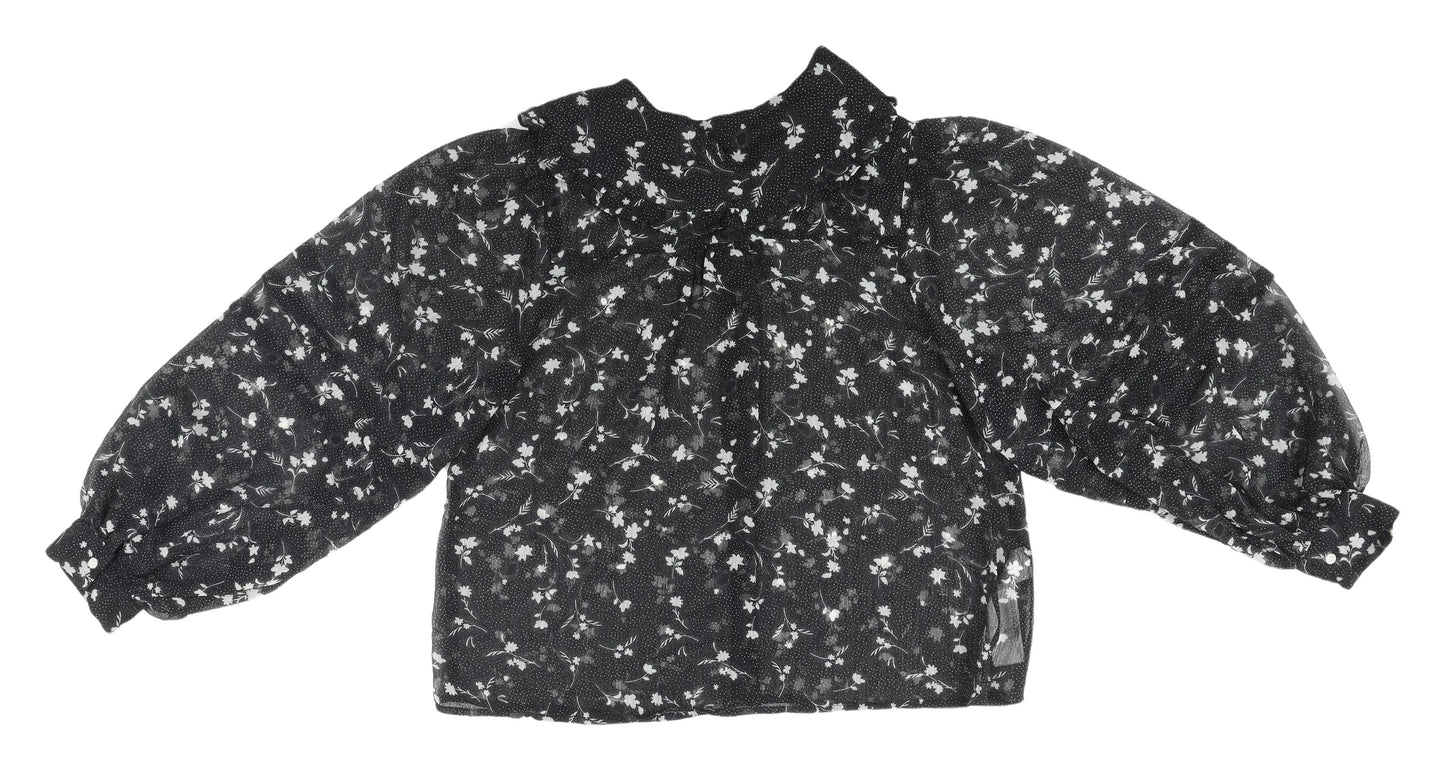 Womens UK Size 12 MNG Black  Blouse