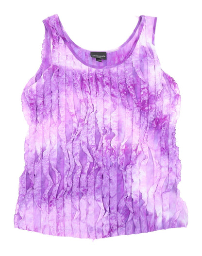 Antthony Studio Women's Purple Tank, Medium, Casual Sleeveless Top