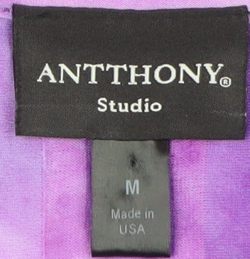 Antthony Studio Women's Purple Tank, Medium, Casual Sleeveless Top