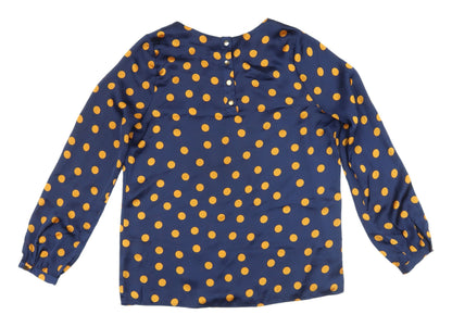 Womens UK Size 12 Louche Blue Basic Blouse