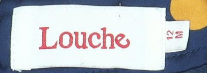 Womens UK Size 12 Louche Blue Basic Blouse