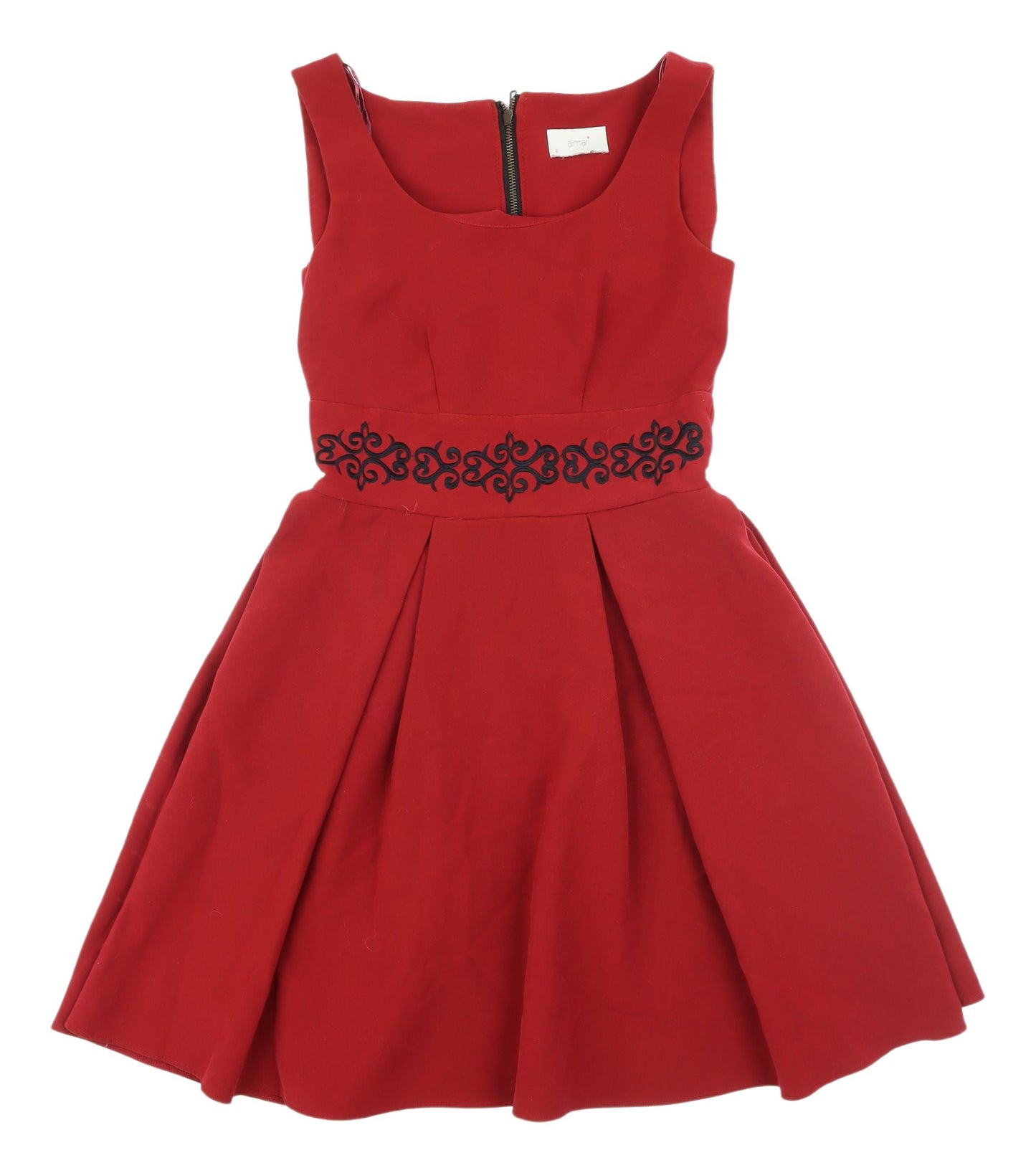 Almari Women's Red A-Line Party Dress, Size 8