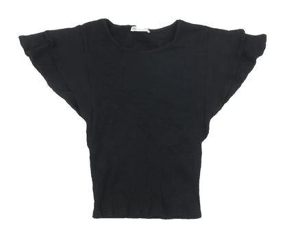 Womens UK Size S Zara Black  T-Shirt