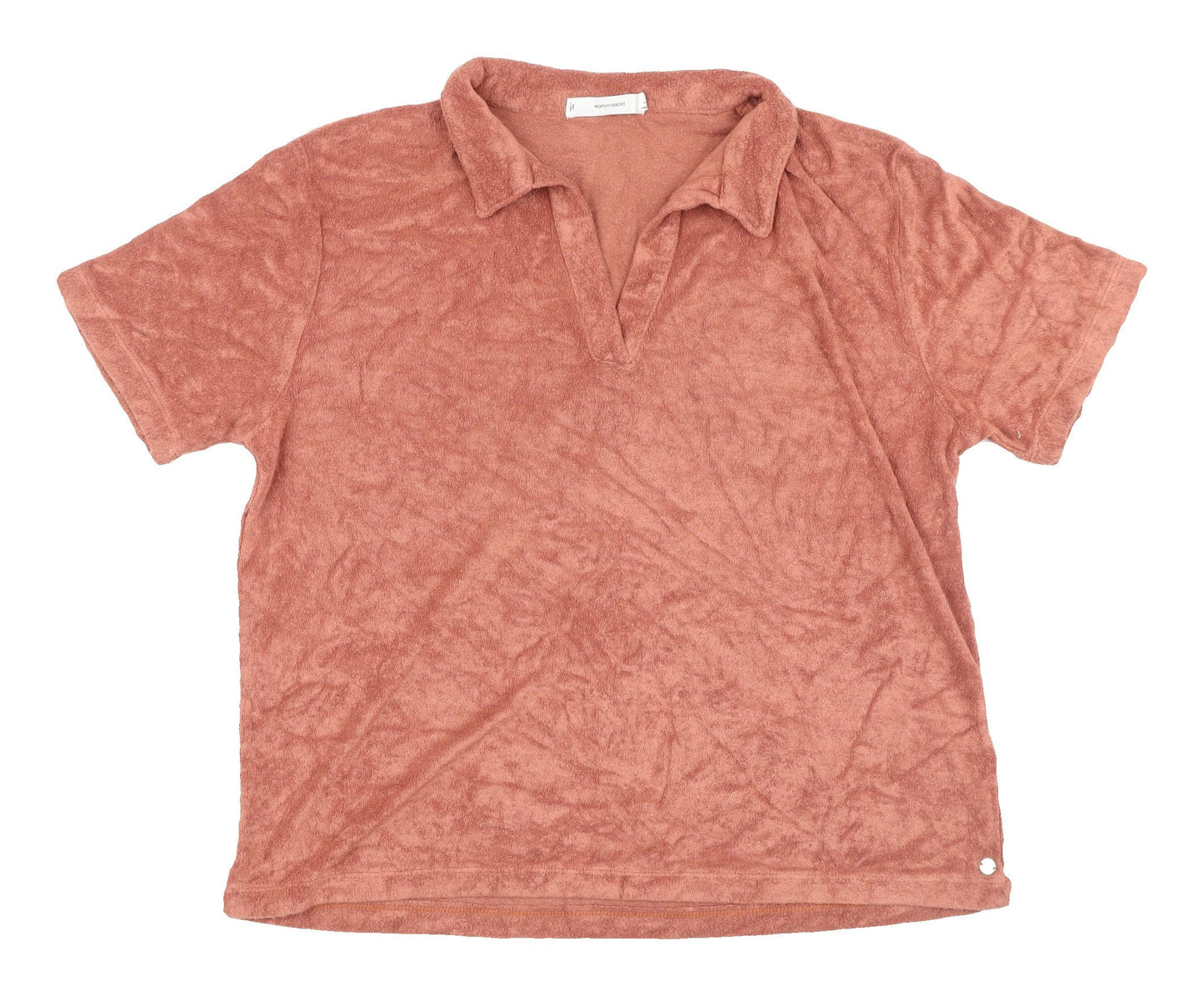 Womens UK Size M Women'secret Pink Basic Polo