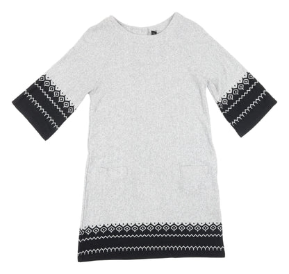 Izabel London Grey Shift Dress, Women, Size 12, Casual