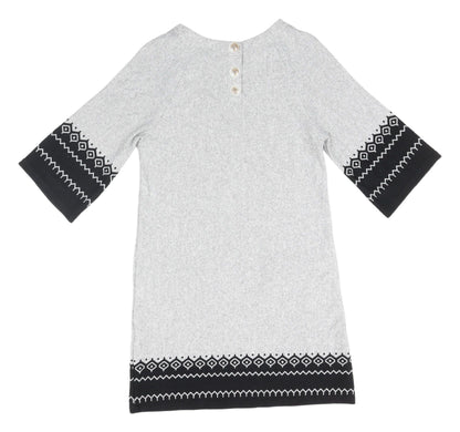 Izabel London Grey Shift Dress, Women, Size 12, Casual