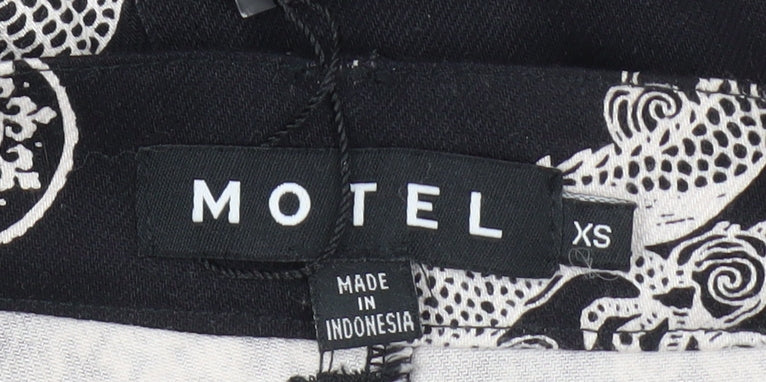 Motel Women's Black Flared Dragon Jeans XS