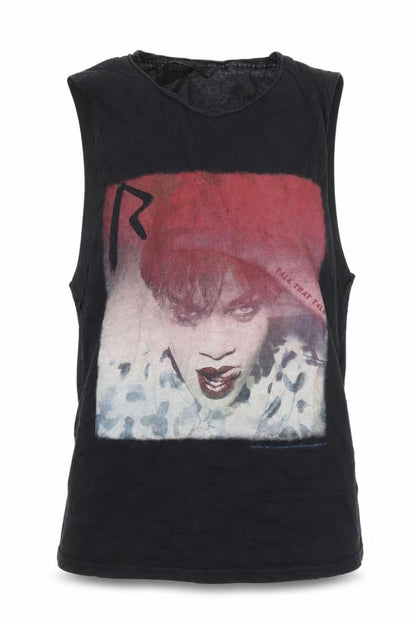 Womens UK Size 8 Crafted Black Basic Tank