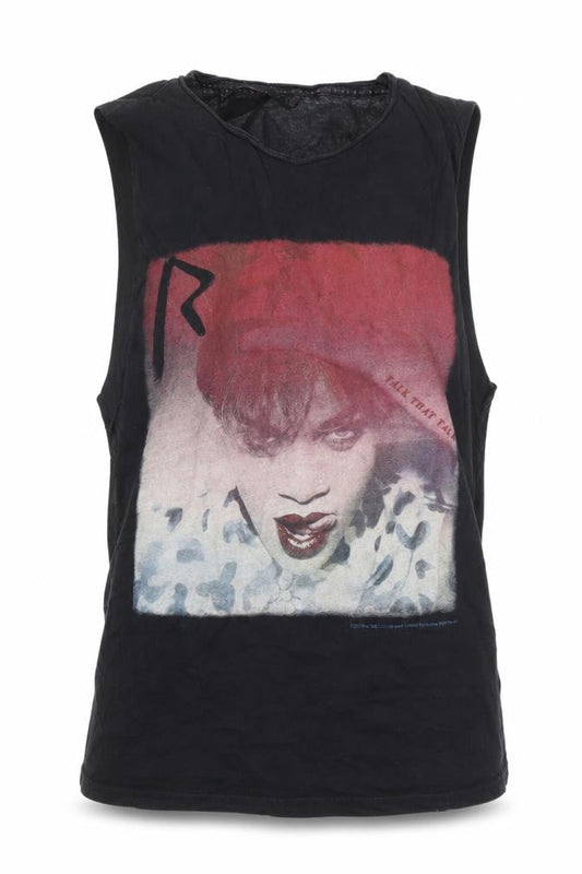 Womens UK Size 8 Crafted Black Basic Tank