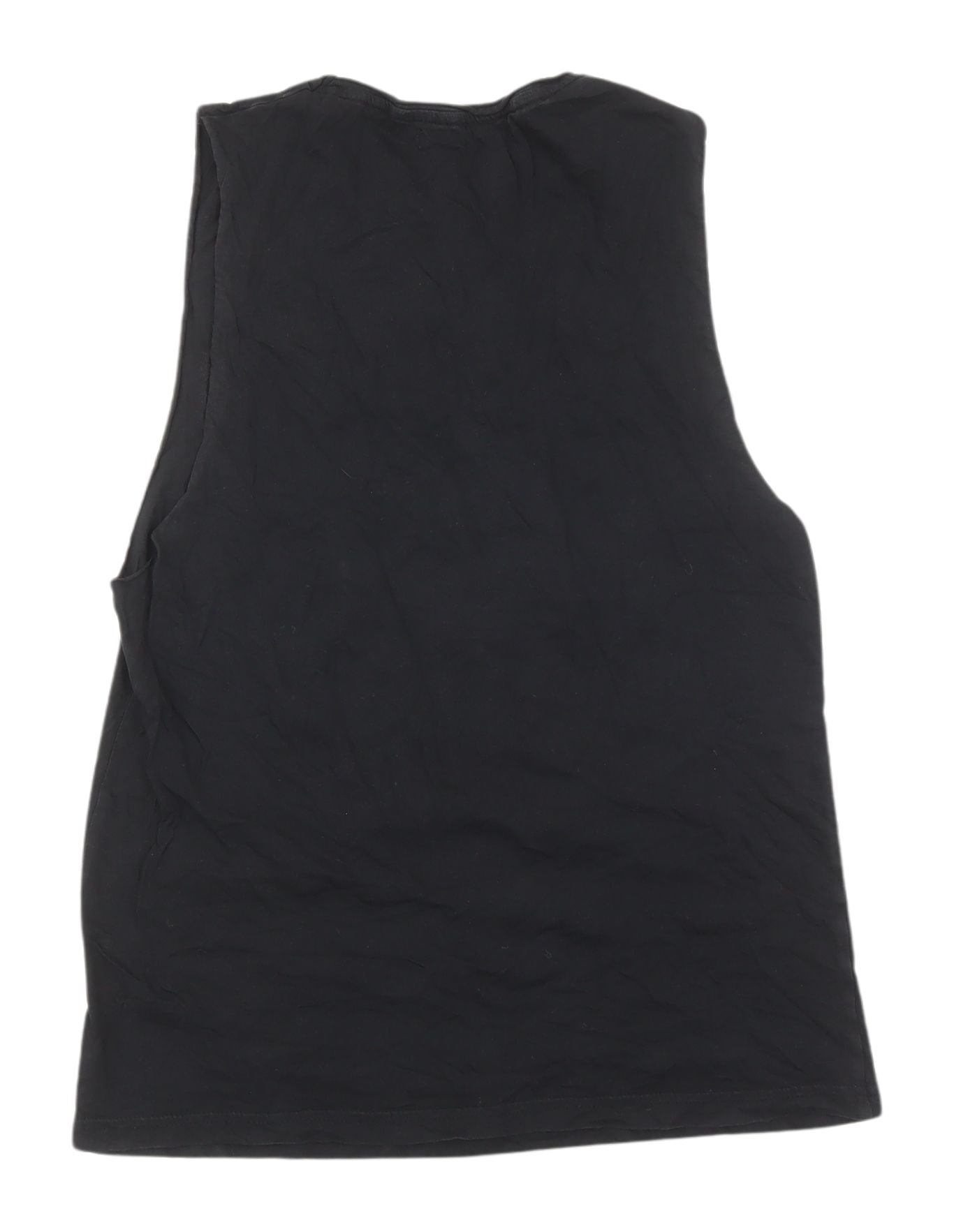 Womens UK Size 8 Crafted Black Basic Tank