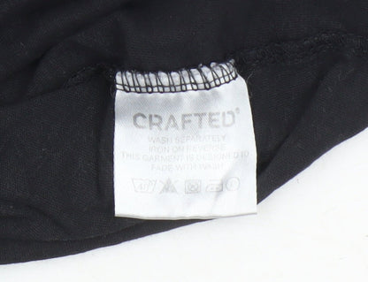 Womens UK Size 8 Crafted Black Basic Tank