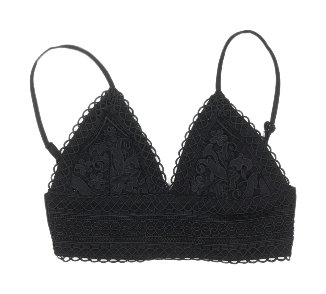 Shareen Collections Black Lace Camisole Tank for Women