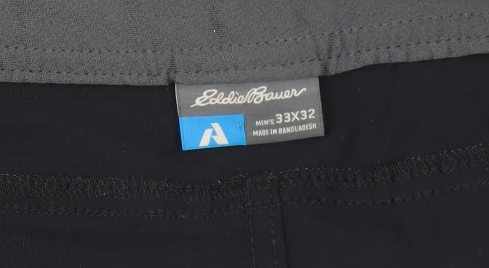 Eddie Bauer Men's Black Trousers Size 33