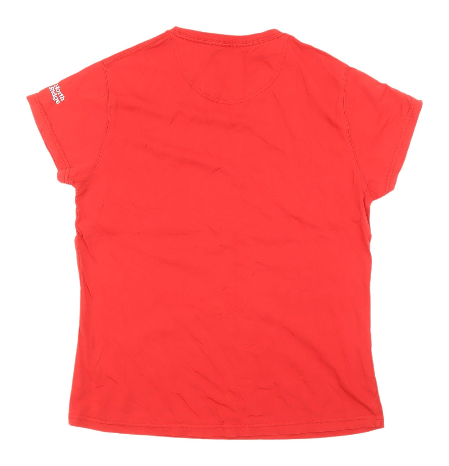 North Ridge Women's Red Basic T-Shirt Size 16