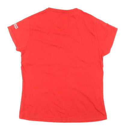 North Ridge Women's Red Basic T-Shirt Size 16