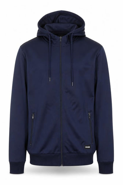 Mens UK Size S Couture Blue Full Zip Hoodie