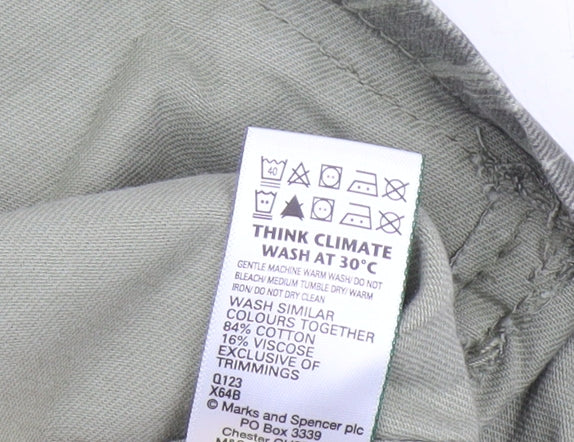 Womens UK Size 6 Marks and Spencer Green Military Jacket