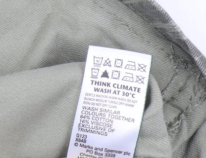 Womens UK Size 6 Marks and Spencer Green Military Jacket