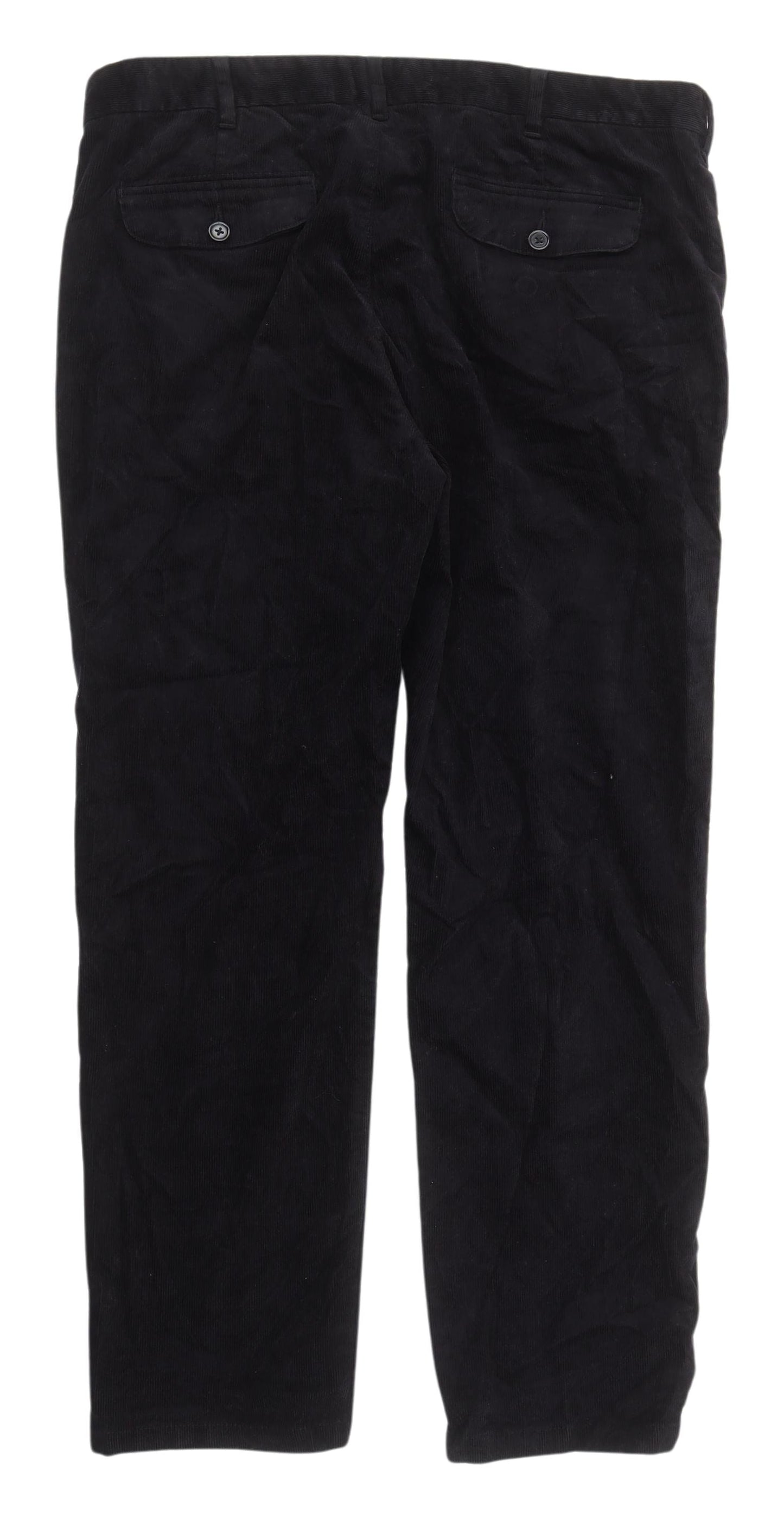 Marks and Spencer Men's Black Corduroy Trousers