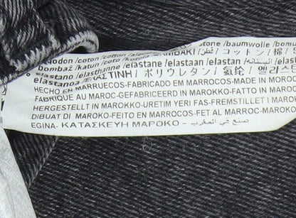 Zara Man Slim Fit Black Denim Jeans, Size 14