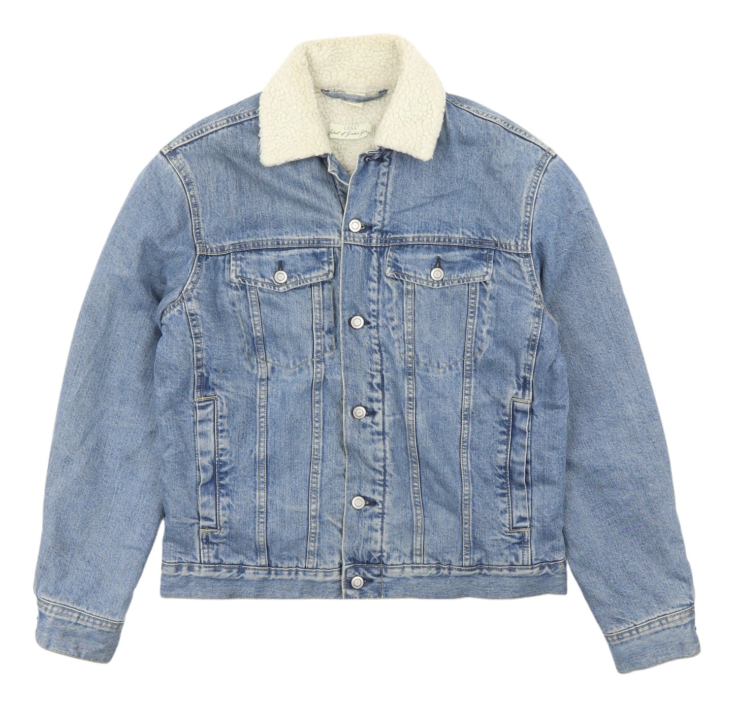Mens UK Size M L.O.G.G. Blue Denim Jacket