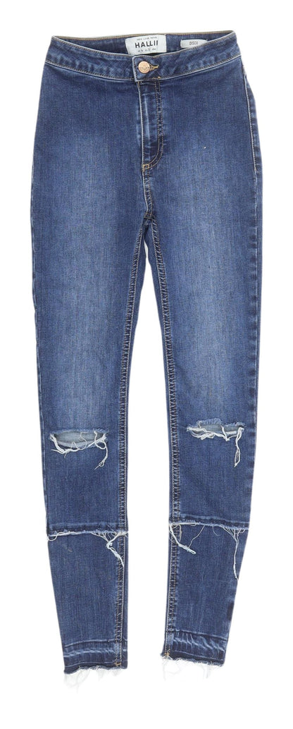 New Look Women's Blue Skinny Jeans Size 4