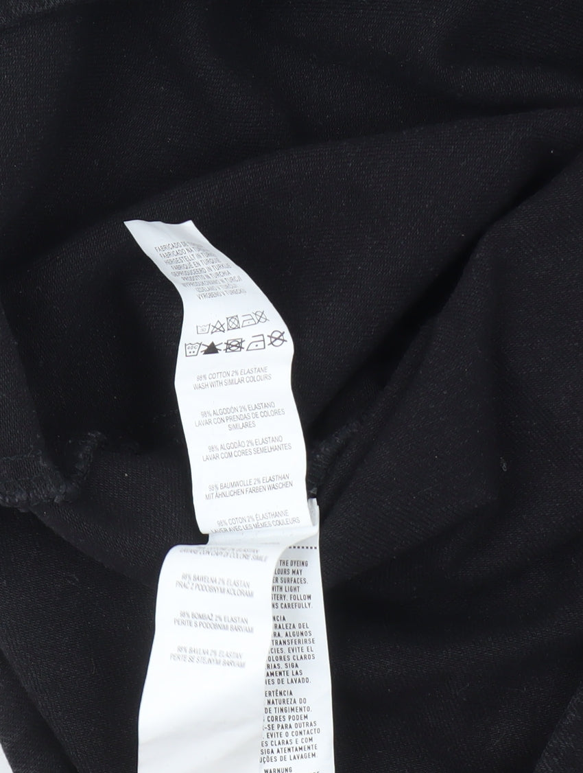 Denim Co Women's Black Pinafore Dress, UK 8