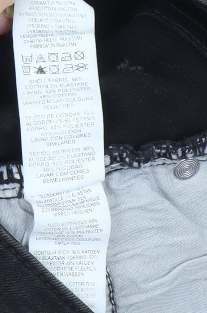 Denim Co. Men's Black Skinny Jeans - W28 L30 Stretch Denim